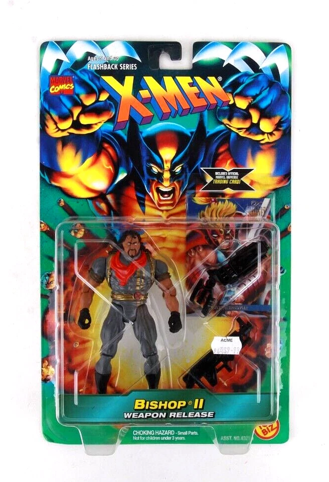 NUEVA FIGURA DE ACCIÓN 1996 X-Men Comics Bishop II serie Flashback Toy Biz - Sin usar, en caja Foto 1 de 2