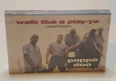 Poppa Doo "Walk Like A Play-ya" Cassette Tape single SEALED/Brand NEW, (1994) - Image 1 of 4