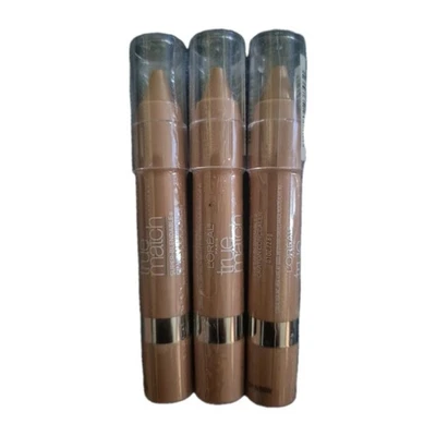 3x Loreal Paris True Match Super Blendable Crayon Concealer W4-5 Light Medium - Image 1 of 3
