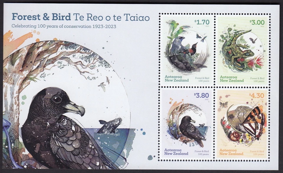 NEW ZEALAND 2023 Forest & Bird 100 Years, Miniature Sheet MNH - Image 1 of 1