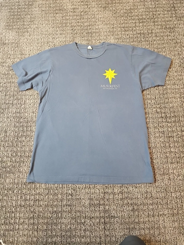 Camiseta gráfica vintage Bethlehem PA MUSIKFEST 2011 para hombre mediana Y2K Foto 1 de 4