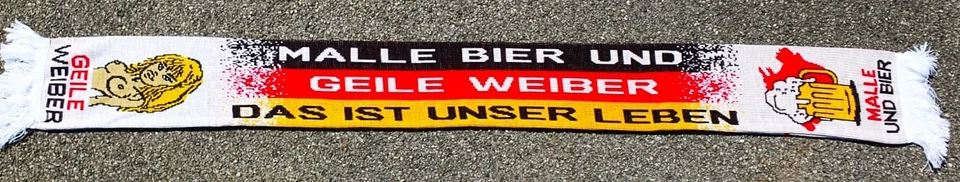 Deutschland Schal "DAS IST..."  BRD Fan Kurve Block + NEU+ 100% Acryl Nostalgie - Bild 1 von 1