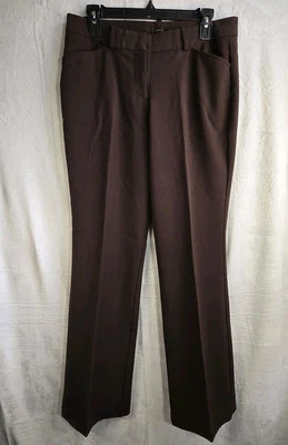 Pantalones de vestir para mujer Worthington talla 8 calce moderno marrón pantalón de carrera  Foto 1 de 4