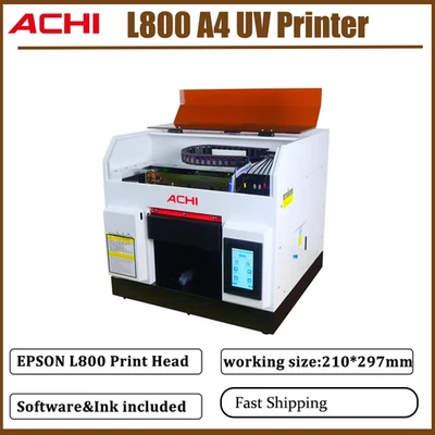 A4 UV Flatbed Printer Epson L800 Print Nozzle +UV ink For Phone case Acrylic - Image 1 of 4