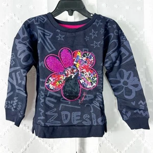 345. Desigual Sweat Kentucky Girls 4T Sweatshirt Long Sleeve NEW Lightweight - Picture 1 of 6