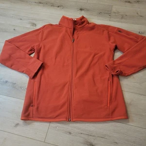 Patagonia Womens Jacket Orange Fleece Full Zip Lightweight Sz XL - Picture 1 of 6