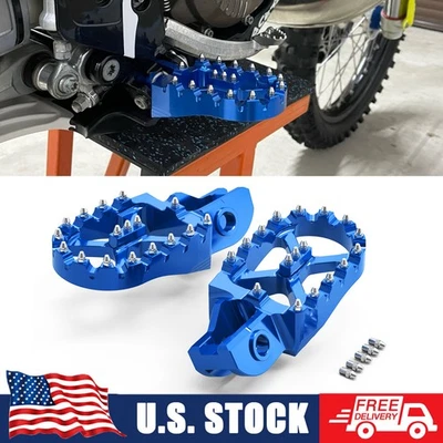 Apoio de pés CNC com pinos largos para Husqvarna TC125 TC250 TX300 FX350 FX450 17-22 - Imagem 1 de 4