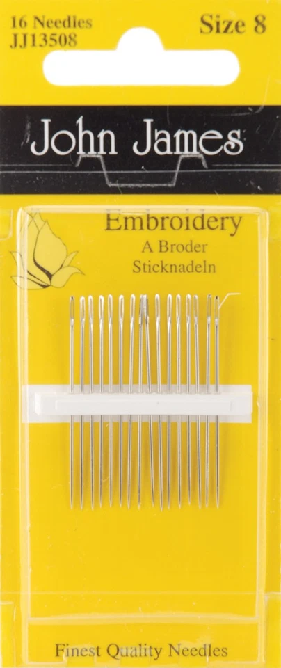 Colonial Needle JJ135-08 Embroidery Hand Needles-Size 8 16/Pkg - Image 1 of 1