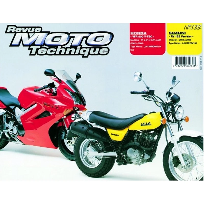 Revue Moto technique Suzuki 125 VANVAN de 2003 et 2004 - RMT 133