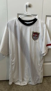 USA United States Jersey Extra Large White Blue Mens Embroidered Soccer XL - Picture 1 of 3