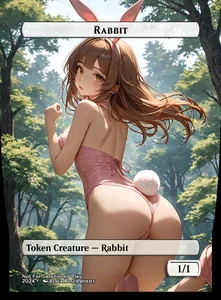 Rabbit Token - verschiedene Styles - MTG Anime Custom - Playtest - Bild 1 von 8