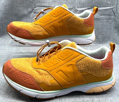 Tênis Vionic Deon Feminino Fecho Alternado Amarelo Mostarda Tamanho 12 - Imagem 1 de 4