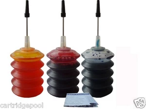 Refill ink kit for HP 61 61XL 62XL 901XL Tri-color ink cartridge 3x30ml - Zdjęcie 1 z 1