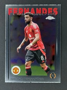 2024-25 Topps Chrome UEFA Club Competitions #152 Bruno Fernandes - Picture 1 of 2