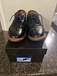 Allen Edmonds "Strandmok" Men's Cap-Toe Oxfords 9 D Black Made in USA (961) - Picture 1 of 6