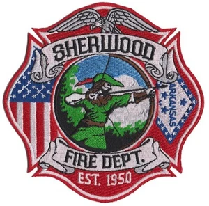 Sherwood, AR Fire Department Robin Hood -- Fire Patch NEW - Picture 1 of 1