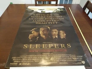 Póster promocional de cine Sleepers 1996 original/alquiler súper raro Brad Pitt+ - Imagen 1 de 11