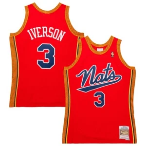 Philadelphia 76ers Allen Iverson Mitchell & Ness Red 2004/05 HWC Swingman Jersey - Picture 1 of 5