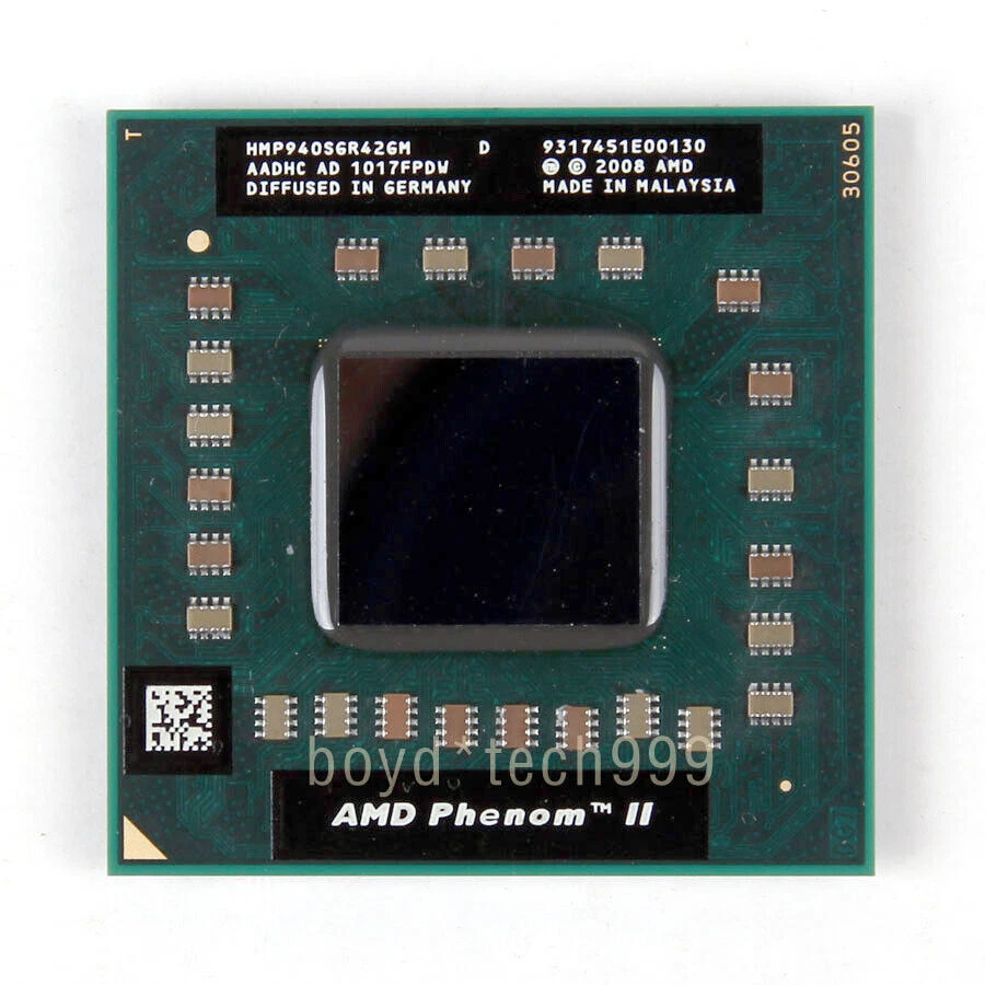 AMD Phenom II P940 CPU Quad-Core 1.7 GHz 2M 1800 MHz Socket S1 Processor - Image 1 of 1