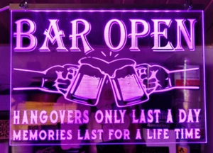 insegna bar mancave personalizzata donna grotta pub giardino bar illumina led birra neon - Foto 1 di 7
