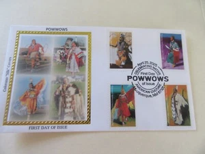 Indian Powwows 2025 Combo Four Stamp Fdc Sc#5978-81 Colorano "Silk" Cachet Cover - Picture 1 of 3