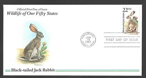 1987 US Postage - SCOTT 2305 - RABBIT - FDC PCS (Postal Commemorative Society) - Picture 1 of 4
