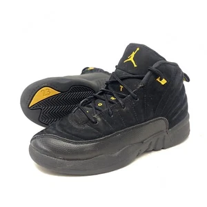Nike Air Jordan 12 Retro Youth Boys Sz 3Y 151186-071 Black Kids Sneakers - Picture 1 of 12