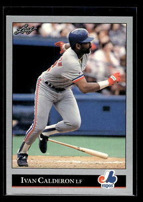 1992 Leaf Baseball #283 Ivan Calderon Mint+ Montreal Expos - Image 1 of 2