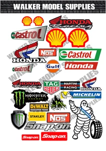 1:18 scale Pre-cut modern style Garage stickers model car. set 3  - Picture 1 of 1