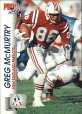 1992 Pro Set Football Card #579 Greg McMurtry