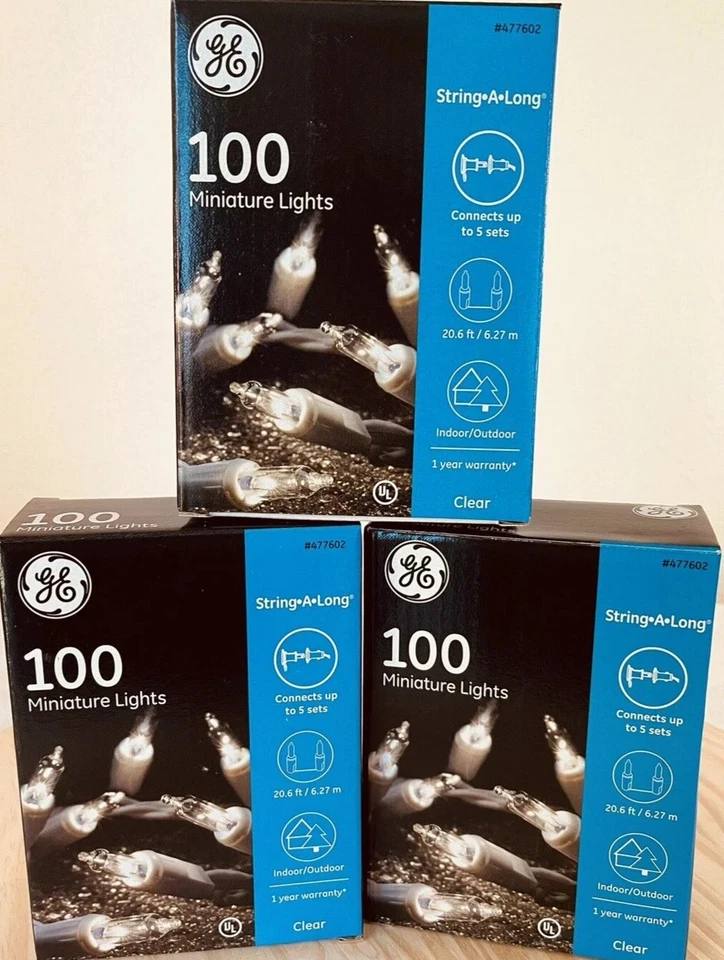 GE 100 Miniature String Lights - 20.6 ft
