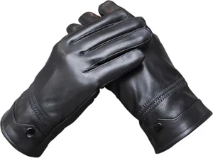 Men's Winter Genuine Sheepskin Gloves, Touch Screen Leather Gloves  lager 8.7 - Picture 1 of 5