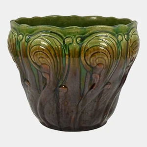 Weller American Blended Majolica Vintage Art Pottery Jardiniere Planter - Picture 1 of 6