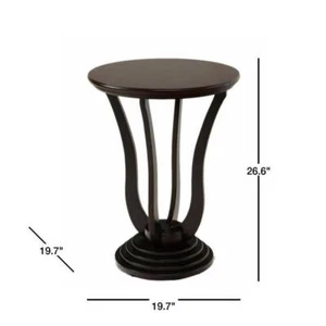 Homecraft Furniture End Table 26.6" H X 19.7" W, Wood Frame Material Dark Cherry - Picture 1 of 6