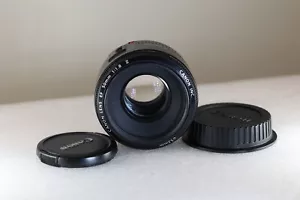 Canon EF 50MM 1:1.8 II Lens for Canon EOS EF Mount with Front & Rear Caps - Picture 1 of 8