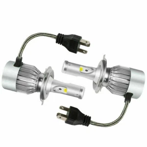 Pair 9003/H4 LED Headlight Bulbs Conversion Kit High&Low Beam 8000K Bright White - Picture 1 of 12