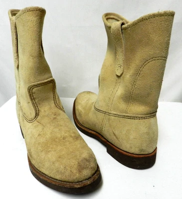 Red Wing 1188 Pecos Gamuza Acero Top Botas Pull-on Trabajo De Colección EE. UU. Talla 7.5 Foto 1 de 4