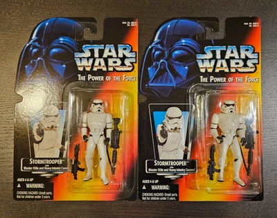 Lot of 2 Star Wars Power of the Force Stormtrooper Action Figure MOC - Image 1 of 4