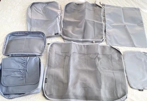 Bagail Set Of 6 Packing Cubes,Travel Luggage Packing Organizers Gray New! - Picture 1 of 12