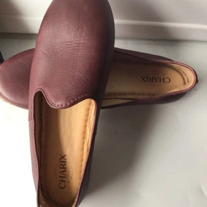 Charix Bordeaux Slipper Leder Schuhe, Damen  - Bild 1 von 6