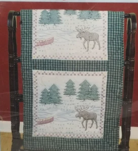 Mr. Moose 18" Stamped Embroidery Quilt Squares by Jack Dempsey Needle Art - Picture 1 of 3