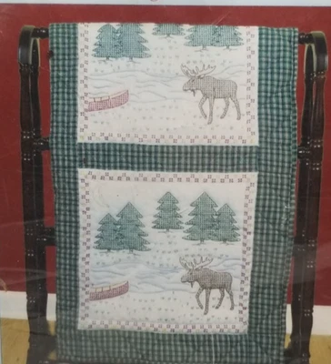 Mr. Moose 18" Stamped Embroidery Quilt Squares by Jack Dempsey Needle Art - Image 1 of 3