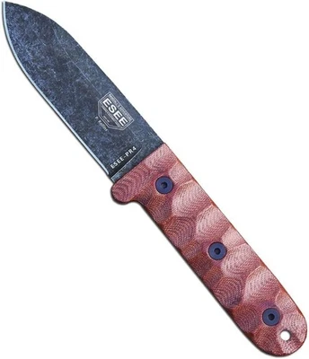 ESEE Camp-Lore PR4 Fixed Blade: Black Oxide 1095 Kephart Design - Image 1 of 3