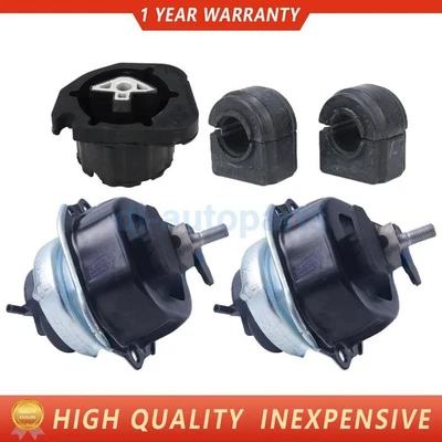 For BMW X5 X6 E70 E71 F15 F16 Engine Motor Transmission Mounts + Bushing Kit Set - Image 1 of 4