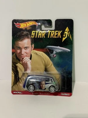 1/64 HOT WHEELS REAL RIDER'S PREMIUM STAR TREK 50TH QUICK D-LIVERY - Image 1 of 2