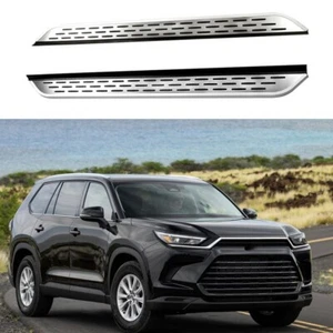 2PC Side Steps Nerf Bar Running Board Fits For Toyota Grand Highlander 2024 2025 - Foto 1 di 10