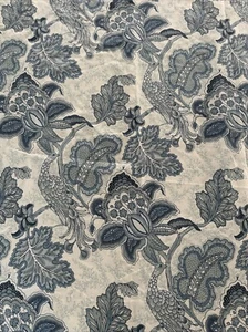 2 POTTERY BARN Paige Palampore blau Blumen Pfau Vorhang Paneele 50"x84" - Bild 1 von 14