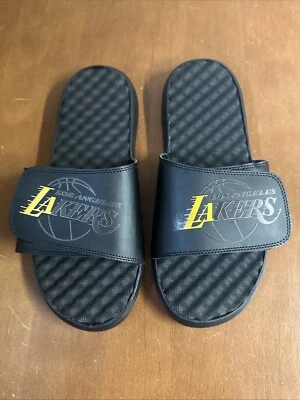 Sandalias ajustables Los Angeles Lakers LA Slides iSlide talla 12 nuevas nunca usadas Foto 1 de 4