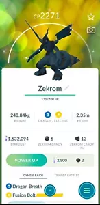 Shiny Zekrom con movimento legacy | Trade Registrato | Pokemon Trade Go✨ - Foto 1 di 2