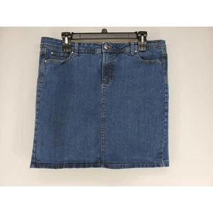 Wrangler Denim Skirt Midi Pencil Women's Size 8 Medium Stretch - Picture 1 of 6
